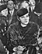 Scottish nursemaid Bessie Mowat Goway, most commonly known as Betty Gow, during the trial. She was hired by the Lindberghs to care for their first-born son, Charles Lindbergh, Jr.<BR><BR>On March 1, 1932, the night he was abducted, she hastily sewed a warm undershirt for him to wear under his sleeping suit. He was wearing the shirt when he was abducted from his crib, and it was later found on the remains when the body was discovered.<BR><BR>Gow denied any involvement in the crime, but some thought that she knew more than she was telling.