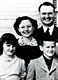 Clutter family photo: Herb and Bonnie Clutter with their children, Nancy and Kenyon