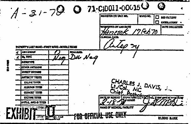 Death certificate and autopsy report of Kristen MacDonald, p. 13 of 14