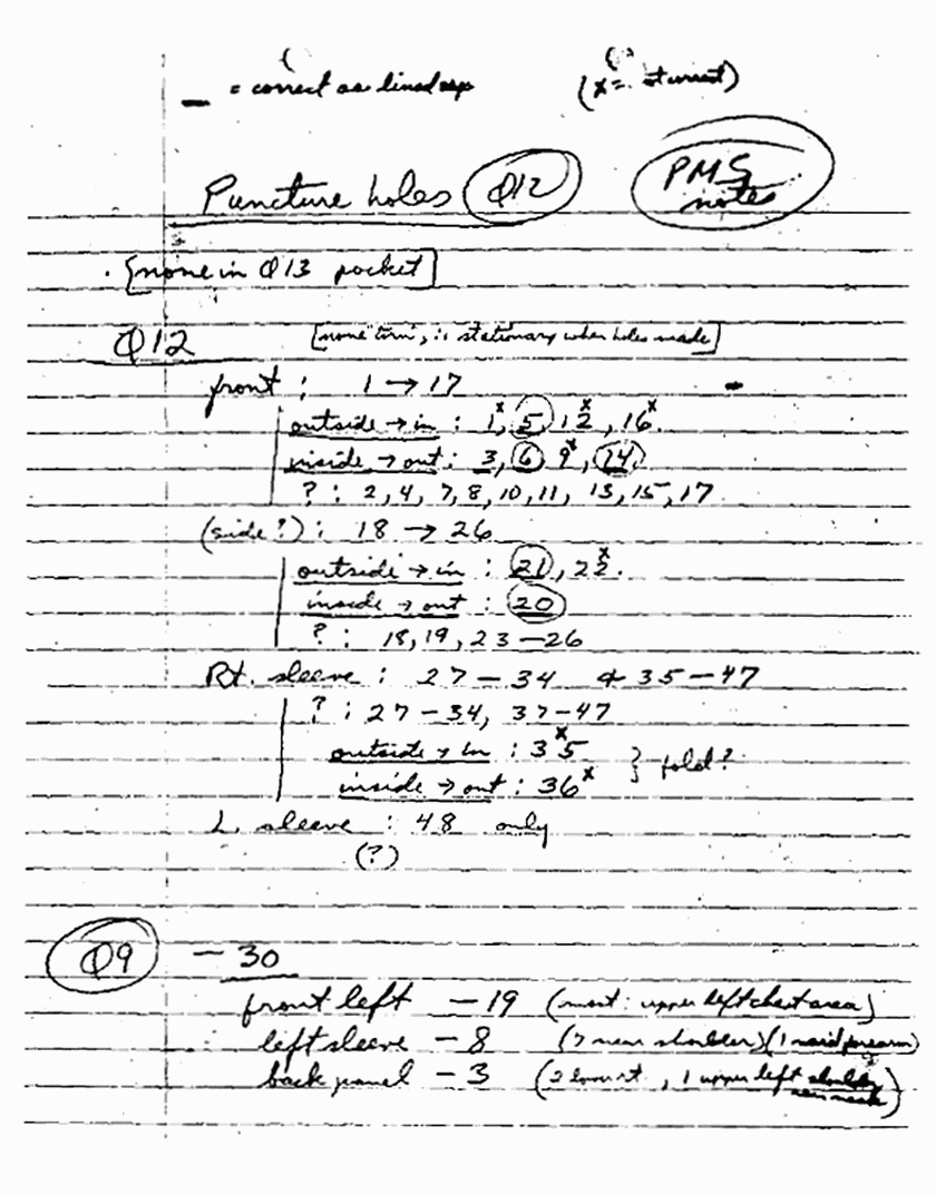 October 17, 1974: Notes and drawings of Paul Stombaugh, p. 5 of 9