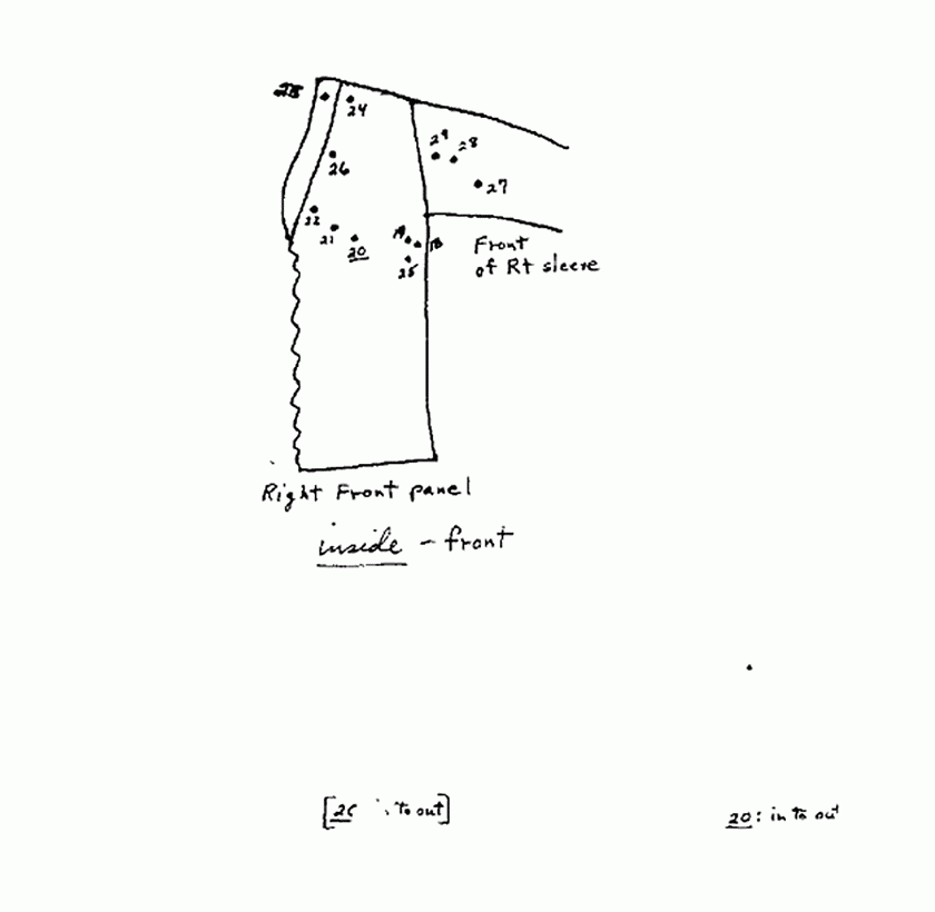 October 17, 1974: Notes and drawings of Paul Stombaugh, p. 8 of 9