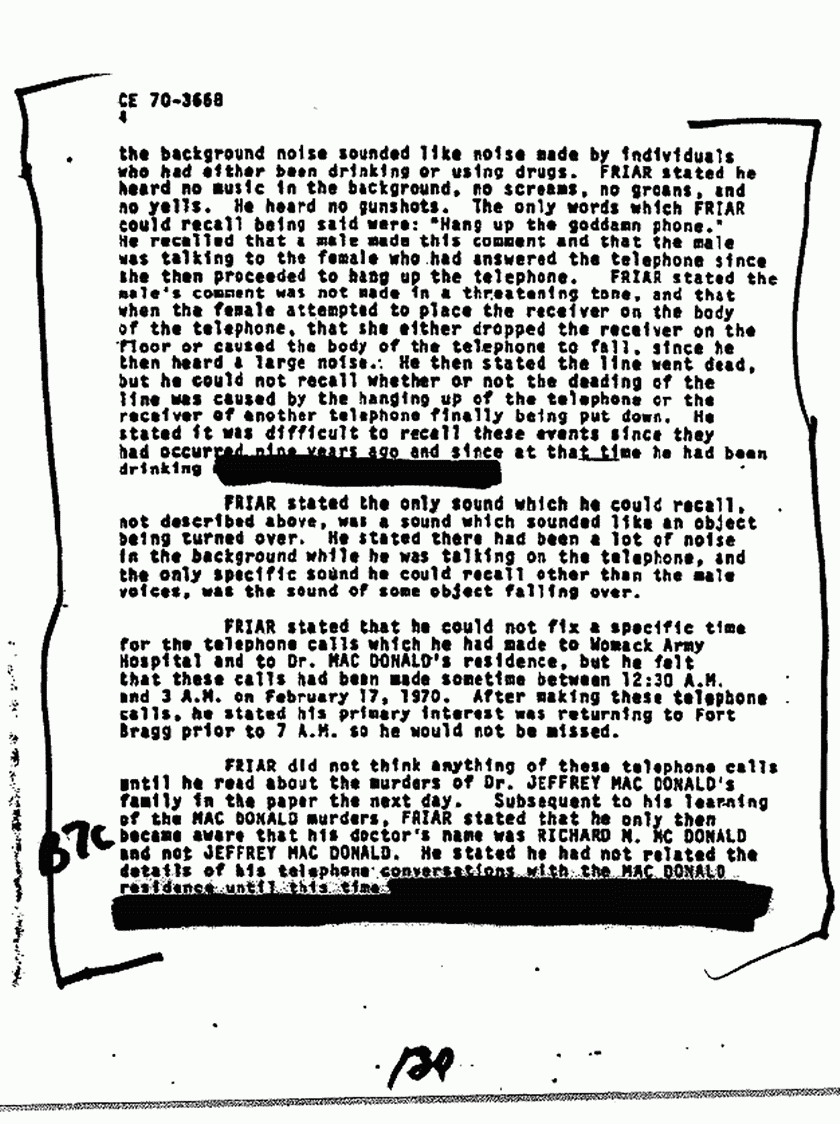 August 20, 1979: FBI File re: Investigative activity reported Aug. 17, 1979, re: James Earl Friar, p. 4 of 5